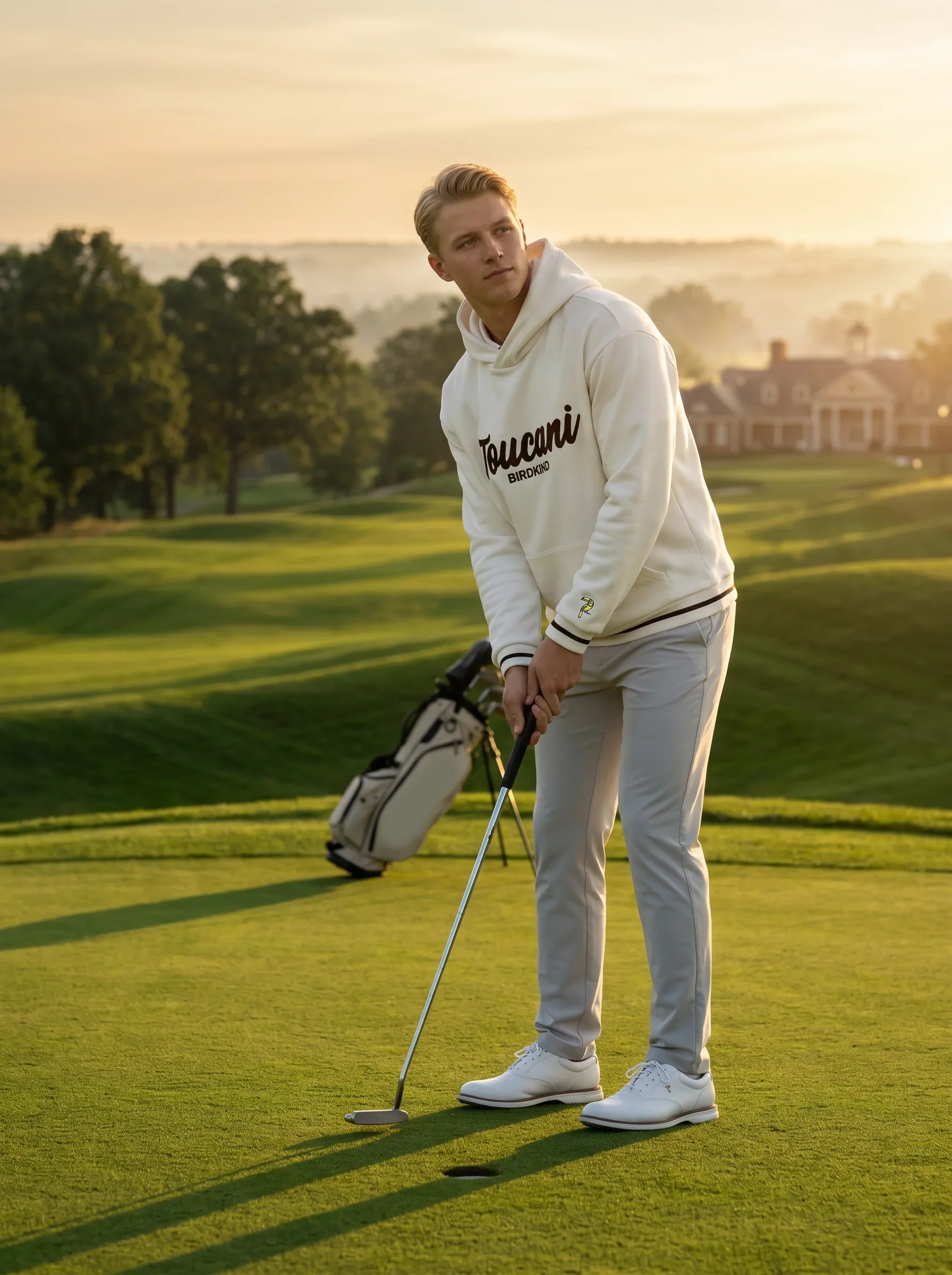 Albatross Foam White Hoodie - Image 5