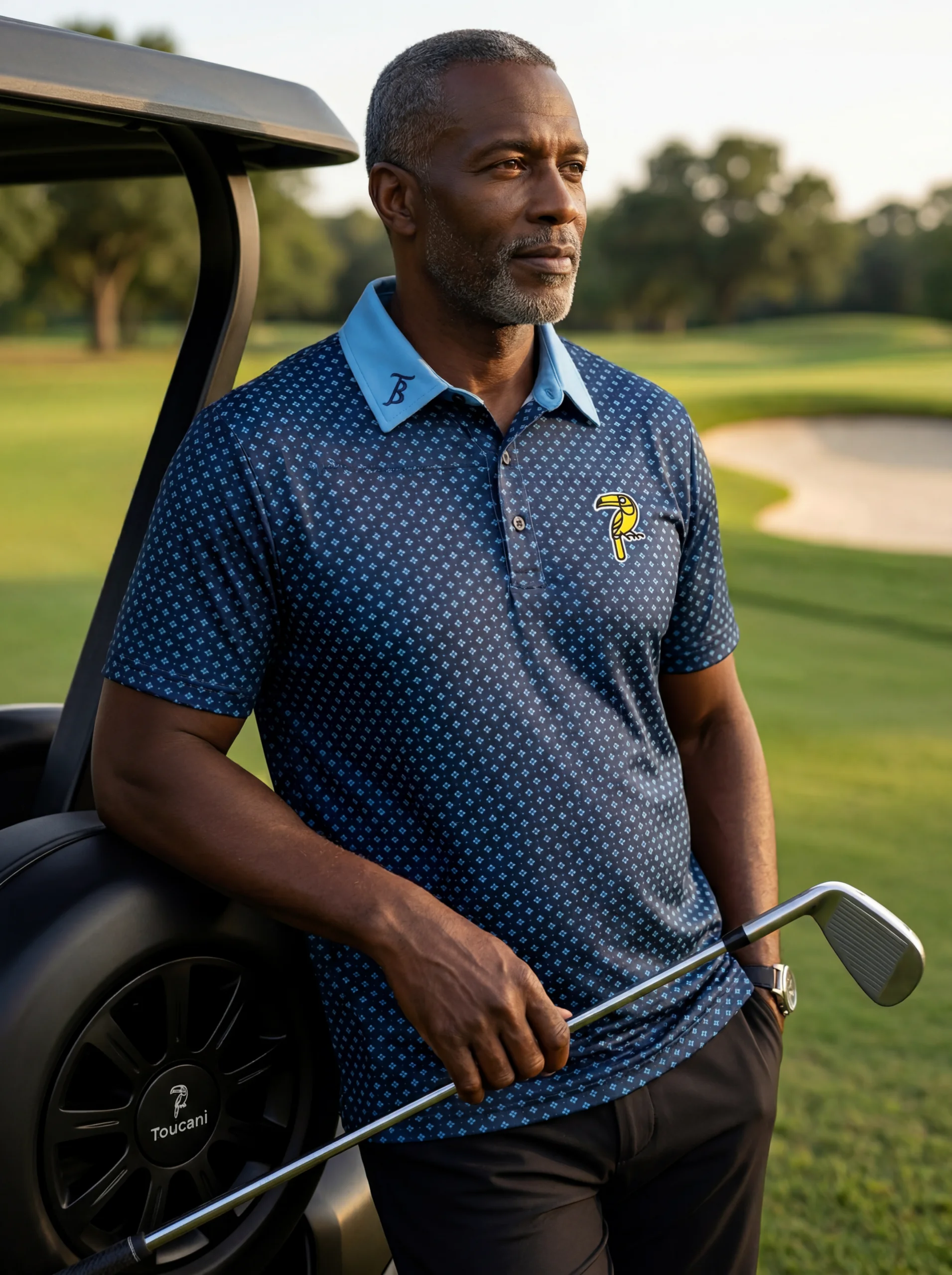 Azure Crest Navy Polo - Image 5