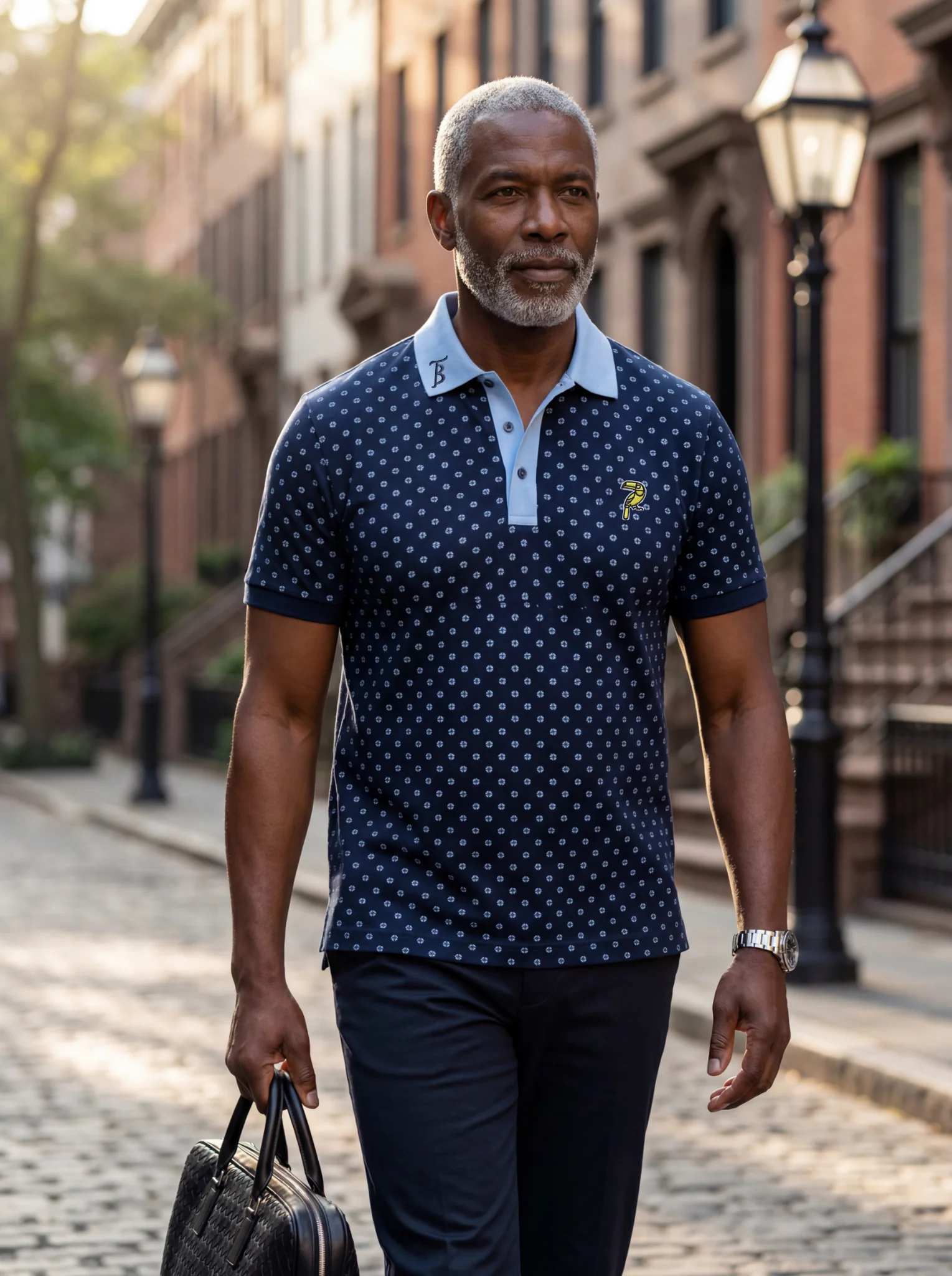 Azure Crest Navy Polo - Image 7