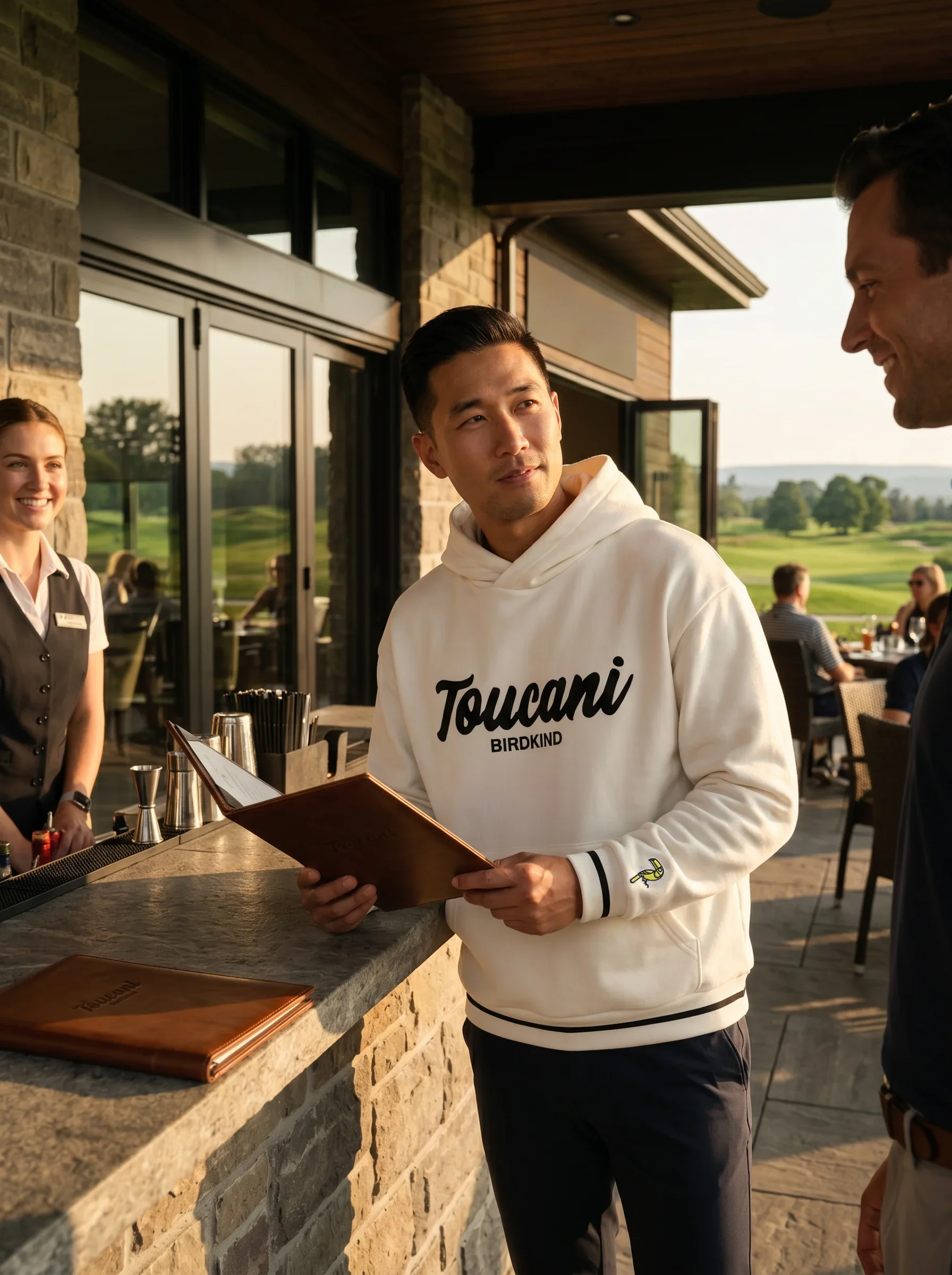 Albatross Foam White Hoodie - Image 8