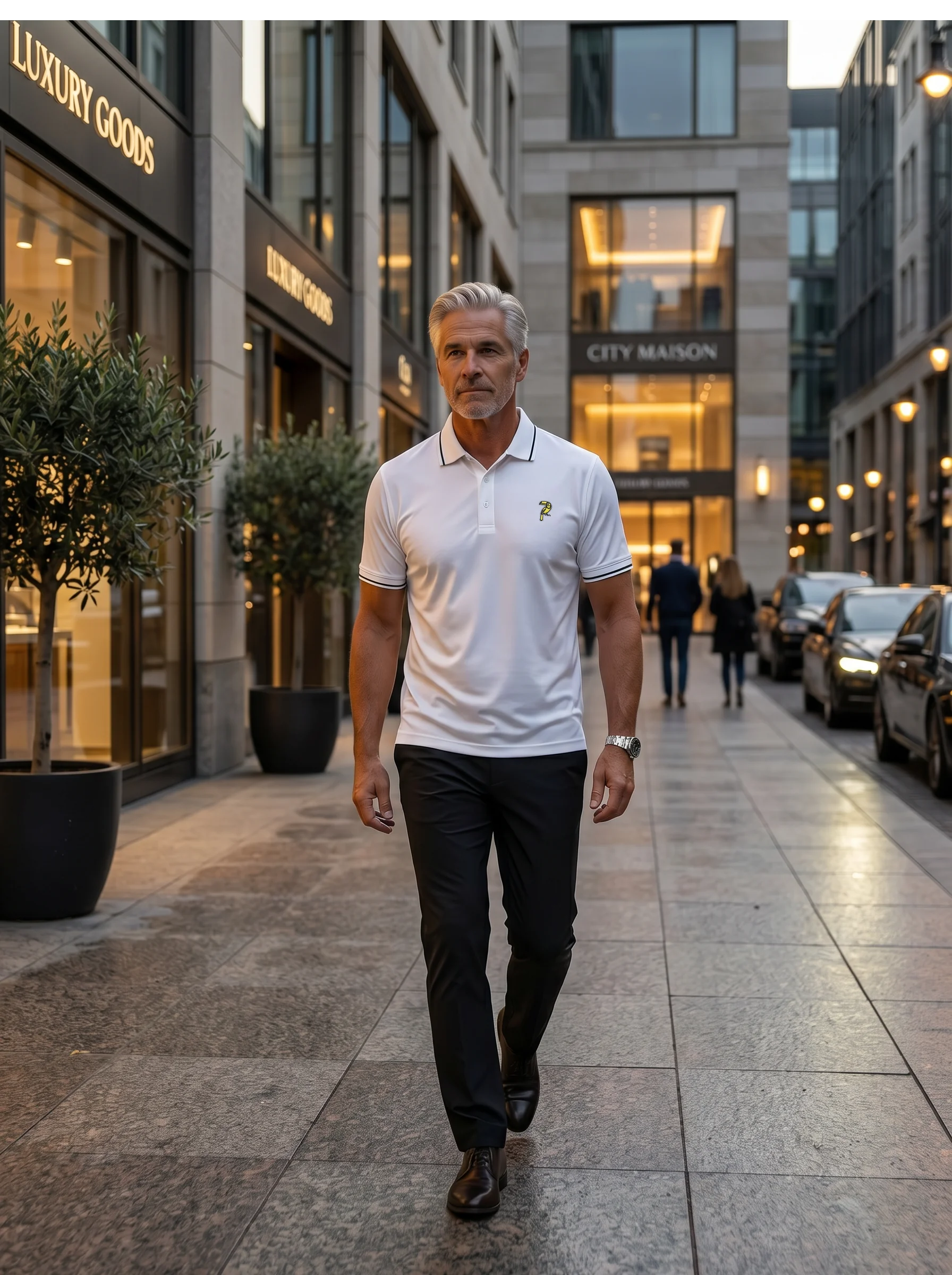 White Club Signature Polo - Image 8
